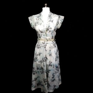 1930s Sheer Silk Day Dress